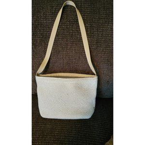 The SAK Elliot Lucca Cream Colored Crochet Shoulder Bag/Purse Preowned